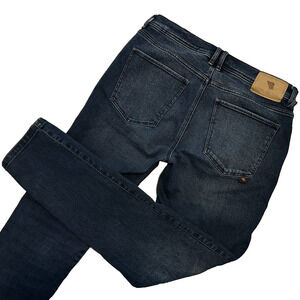 Riding Culture Tapered Slim Blue Motorcycle Jeans Mens Size 34x34 Moto Stretch